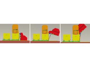 Station de transfert par compaction (poubelle mobile type horizontal)