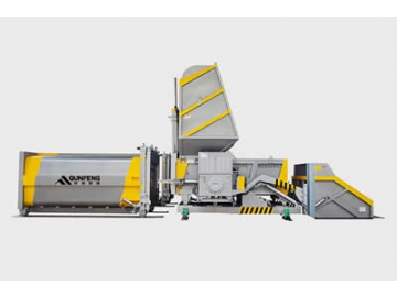 Station de transfert par compaction (compacteur séparé horizontal)