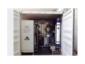 Conteneur de purification d'eau / ultrafiltration