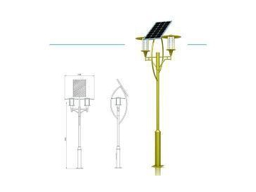 Lampadaire solaire pour jardin