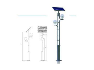 Lampadaire solaire pour jardin