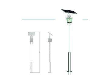 Lampadaire solaire pour jardin