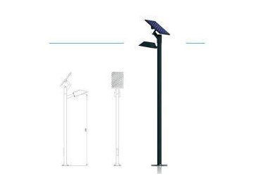 Lampadaire solaire pour jardin