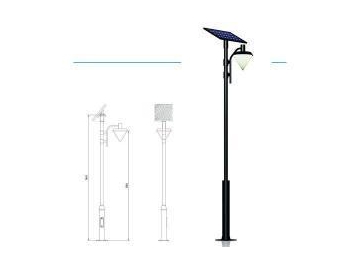 Lampadaire solaire pour jardin