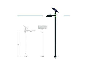 Lampadaire solaire pour jardin