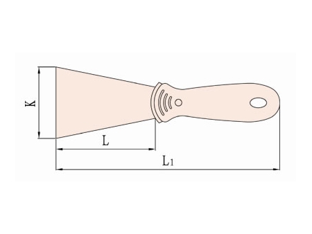 Couteau de vitrier avec manche en plastique 203A
