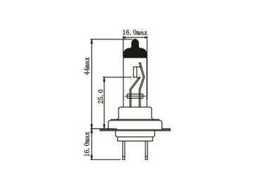 Ampoule halogène de phare H7