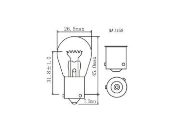 Ampoule de signalisation P21W 1156