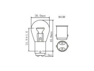 Ampoule de signalisation P21W 1156