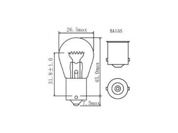 Ampoule de signalisation P21W 1156