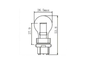 Ampoule miniature pour véhicule P27W