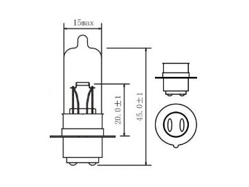 Ampoule de feux de moto