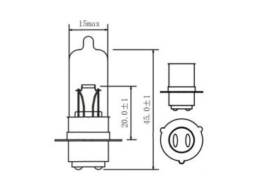 Ampoule de feux de moto