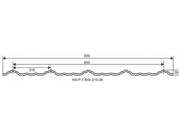 Panneau tuile ASA-UPVC (T-1130)