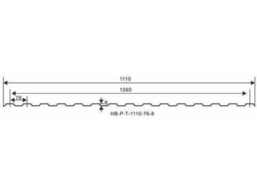 Panneau tuile ASA-UPVC (T-1130)