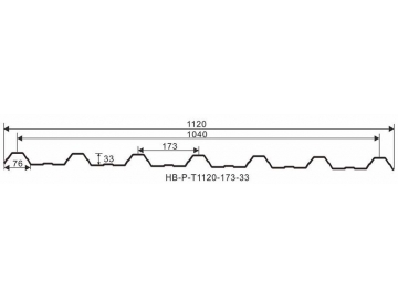 Panneau tuile ASA-UPVC (T-1120)