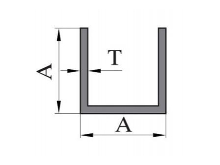 Profilé U aluminium