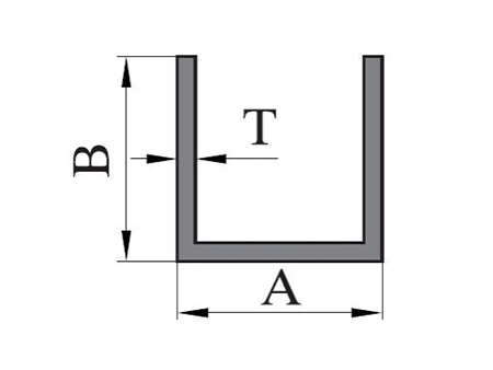Profilé U aluminium