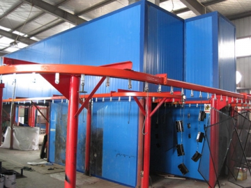 Ligne de production de revêtement en poudre électrostatique