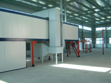 Ligne de production de revêtement en poudre électrostatique