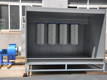 Cabine de pulvérisation  (avec cartouches)