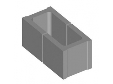 Bloc creux en béton