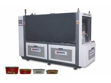 Machine de fabrication des récipients en carton, DESPU-B60
