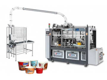 Machine de fabrication des récipients en carton, DESPU-B100