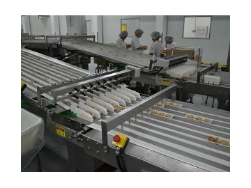 Ligne de chargement automatique en barquettes