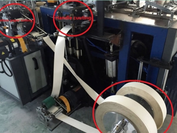 Machine à gobelets en papier avec applicateur de poignées MG-ZH
