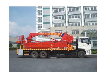 Camion-nacelle d'inspection sous les ponts