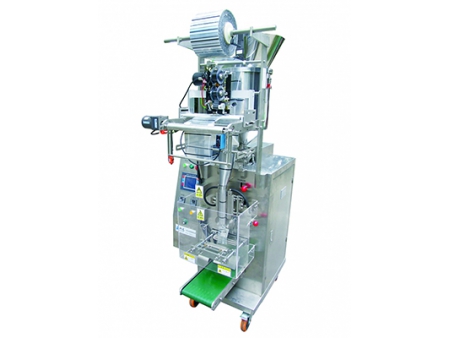 Ensacheuse verticale Flow pack avec doseuse à piston