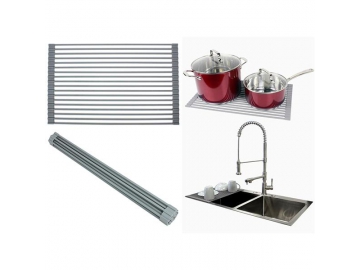Egouttoir enroulable en silicone