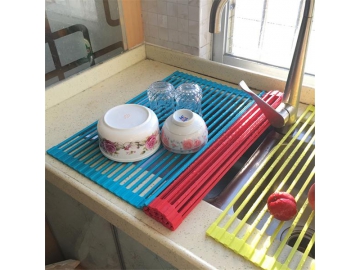 Egouttoir enroulable en silicone