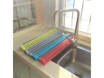 Egouttoir enroulable en silicone