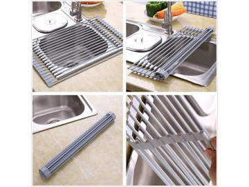 Egouttoir enroulable en silicone