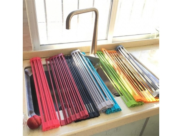 Egouttoir enroulable en silicone