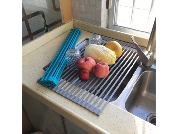 Egouttoir enroulable en silicone