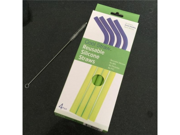 Paille en silicone