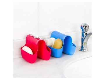 Boîte de rangement silicone pour salle de bain