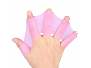 Gants palmés en silicone pour natation