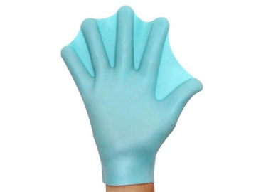 Gants palmés en silicone pour natation