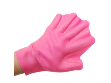 Gants palmés en silicone pour natation