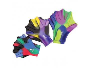 Gants palmés en silicone pour natation