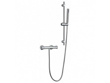 Mitigeur thermostatique chromé - cartouche en cuivre
