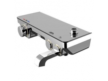 Mitigeur thermostatique - type tablette à bouton