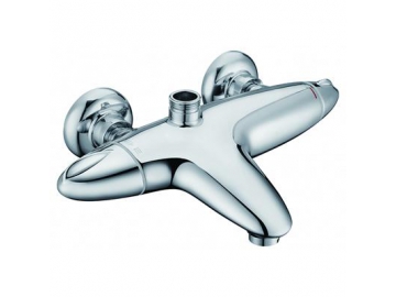 Mitigeur thermostatique chromé - pour baignoire