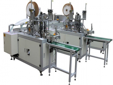 Machine de fabrication de masque jetable en tissu non tissé - entièrement automatique