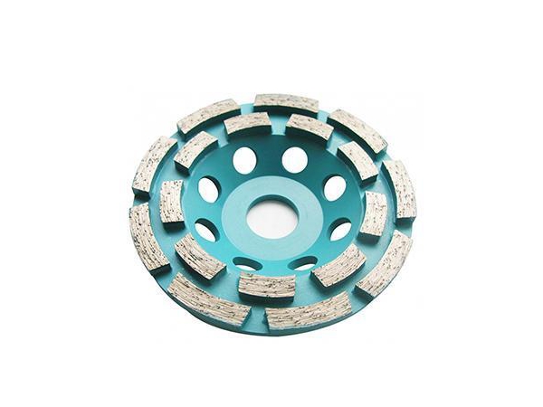 Meule Boisseau Diamantée Double Rangée 230 Mm M14 - Turbo Rapide Béton Pierre Granit - Disque Diamant Robustesse Pro Pour Meuleuse D'Angle
