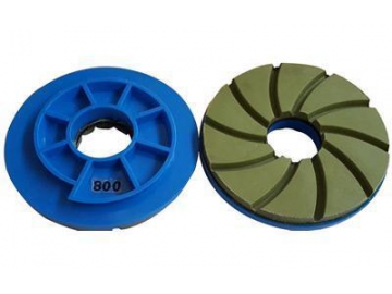 Pad diamanté - type escargot pour le polissage humide